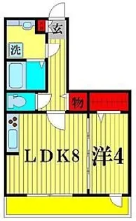 アドラブール【1階】の間取り