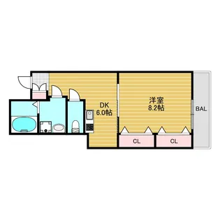 アベニール十三【2階】の間取り