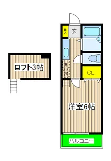 ハピネス641【2階】の間取り