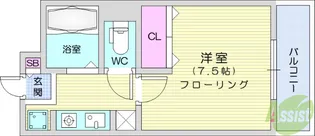 メゾンドレーヌ【3階】の間取り