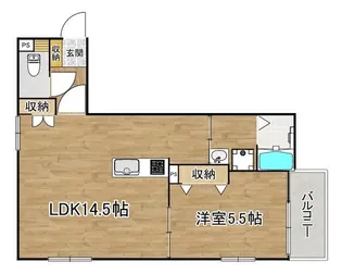 ヴァンクレール【2階】の間取り