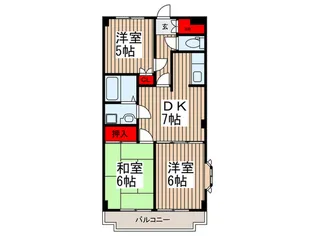 フラワーフィールドマンションの間取り