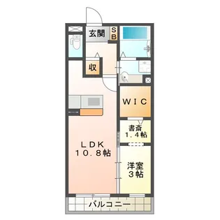 Joie Bonheur Deux【3階】の間取り