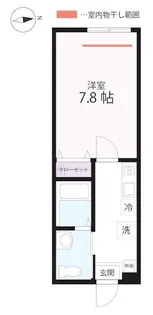 QUIET CRAB HOUSE mix西谷B号棟(仮)【1階】の間取り