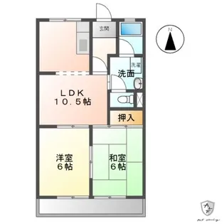 メゾンエイト【2階】の間取り