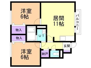 セジュールFK A棟【1階】の間取り