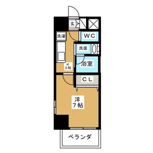 CITY SPIRE 名駅前【9階】の間取り