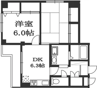 グレンコート御影【3階】の間取り