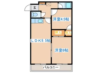 第1粕谷マンション【1階】の間取り