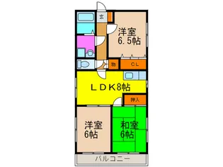 パ-ルレジデンスIの間取り