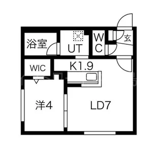 SDY月寒中央(エスディワイ)【4階】の間取り
