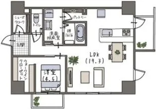 VIA 蔵用【3階】の間取り