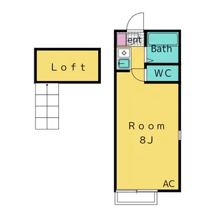 アーバン石神【1階】の間取り