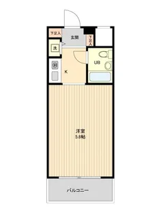 ジョイフル池袋要町【5階】の間取り