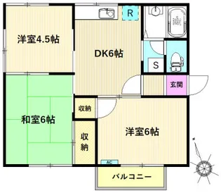 アネックス宮田【2階】の間取り