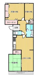 奈良ハイツ【5階】の間取り