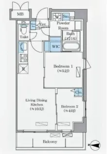 Daiwa Grace Maison 亀有【2階】の間取り
