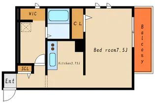 (仮称)西新町PJ【2階】の間取り