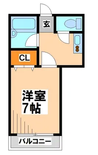 ウエストヴィレッジ14【電気通信大学受験生事前予約可能物件】【2階】の間取り