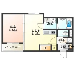 FDS ARTE【1階】の間取り