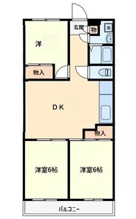 風見鶏グランドハイツII【2階】の間取り