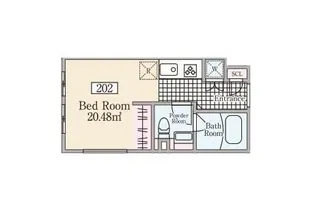 ReveResidence市ヶ谷【2階】の間取り