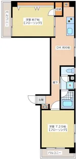 原マンション【3階】の間取り