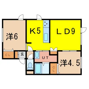 サニーイースト【2階】の間取り