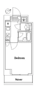 ルーブル新橋【8階】の間取り