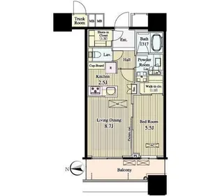 パークシティ大崎 ザ タワー【6階】の間取り