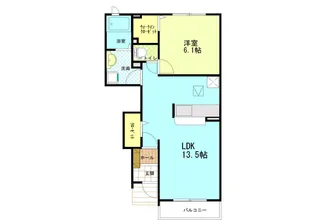 すずしの II棟【1階】の間取り