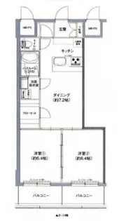 新白島東亜ビル【11階】の間取り