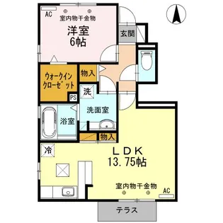 ルミエレ【1階】の間取り