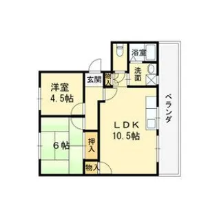 メルベーユ二見A・B・C【1階】の間取り