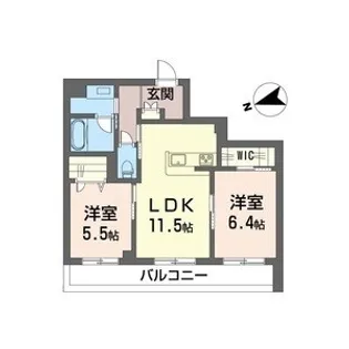 グラヴィタス【3階】の間取り