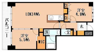セルバ守山【10階】の間取り