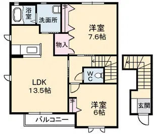 メルシー C棟【2階】の間取り