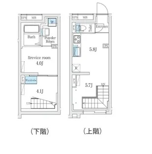 Fika代々木上原【1階】の間取り