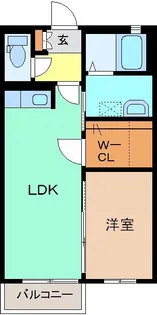 サンセール藤美(ShaMaison)A【1階】の間取り