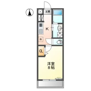 ミレニアムパレス権堂【2階】の間取り