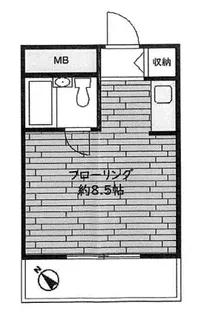 ライオンズマンション平沼第5【9階】の間取り