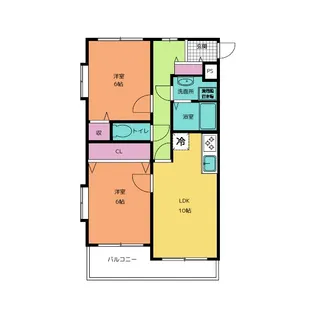 アレルトK【1階】の間取り