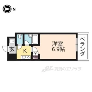 サンシティ四条西洞院【7階】の間取り
