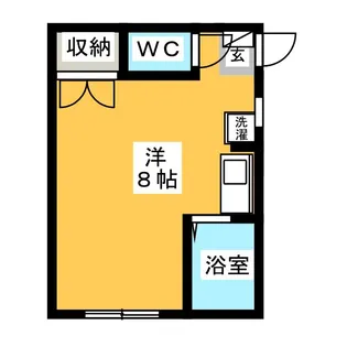 コモドーレ川崎【1階】の間取り