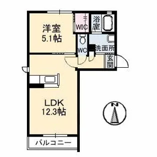 ヴィーナスコート福島【2階】の間取り