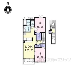 フェリス・ユー2【2階】の間取り
