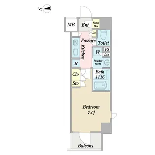 N-stage大鳥居【6階】の間取り