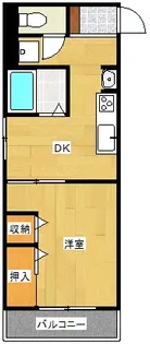 行平ビル【2階】の間取り