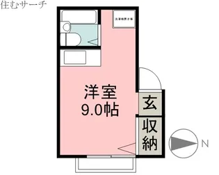 メゾンボザール【1階】の間取り