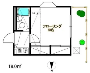 リバティパレス【1階】の間取り